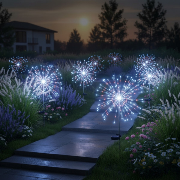 Коледно соларно глухарче с мигаща светлина SD39