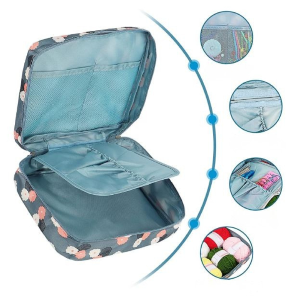 Комплект аксесоари за плетене, 58 части, алуминиеви куки – Пълен сет за начинаещи и напреднали 5