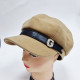 Елегантна дамска шапка тип фуражка с декоративна лента и метално лого 6