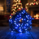 Коледни лампички кристал с удължител  10 метра, 100 лампи 4