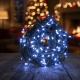 Коледни лампички кристал с удължител  10 метра, 100 лампи 3
