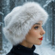 Дамска пухкава зимна шапка от изкуствен косъм 5