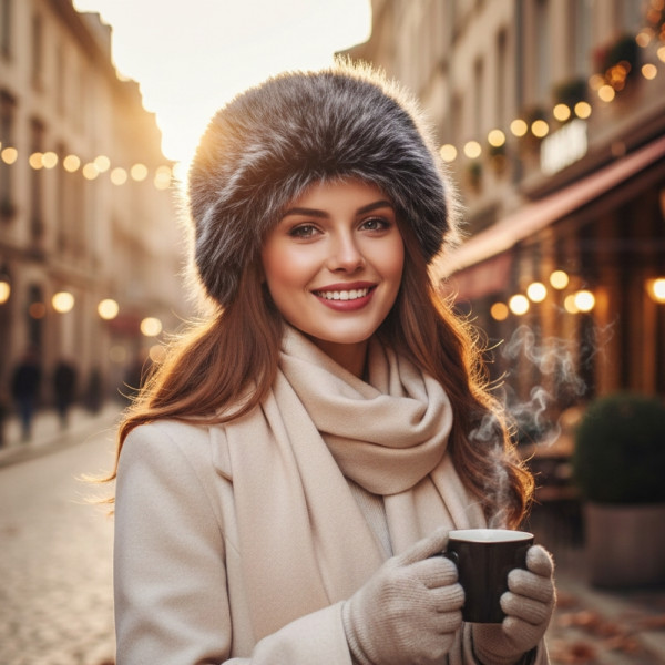 Дамска шапка с дълъг пухкав косъм – топлина и класа през зимата 3