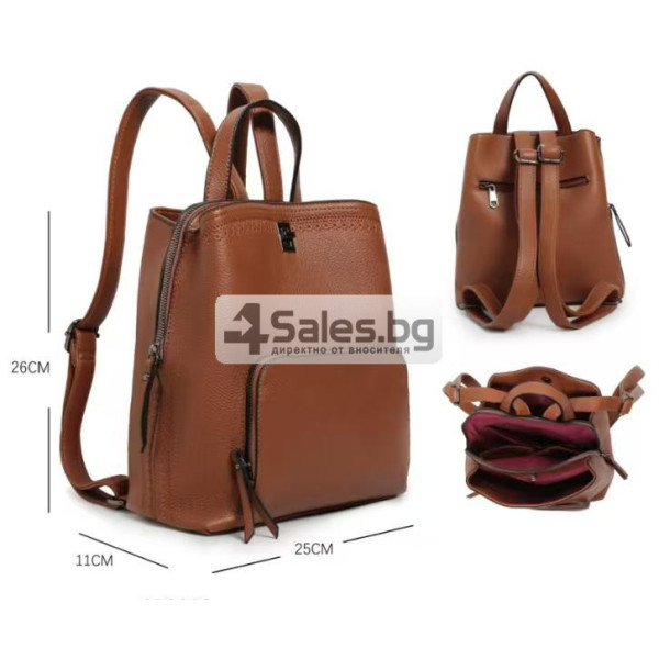 Елегантна и удобна раница с три прегради – перфектна за всеки ден