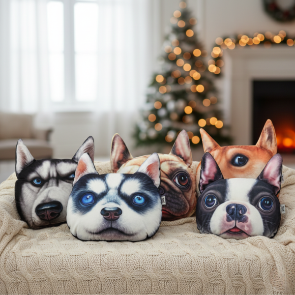 Възглавница за автомобил с щампа куче