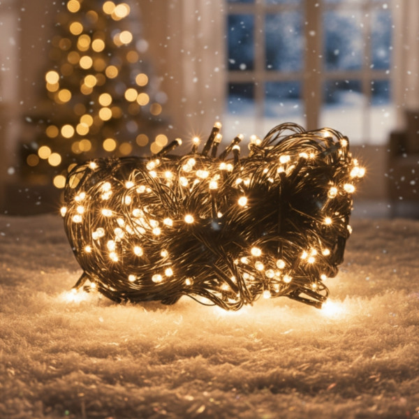 Коледни LED лампички, смесен цвят, 10 метра гирлянд SD73