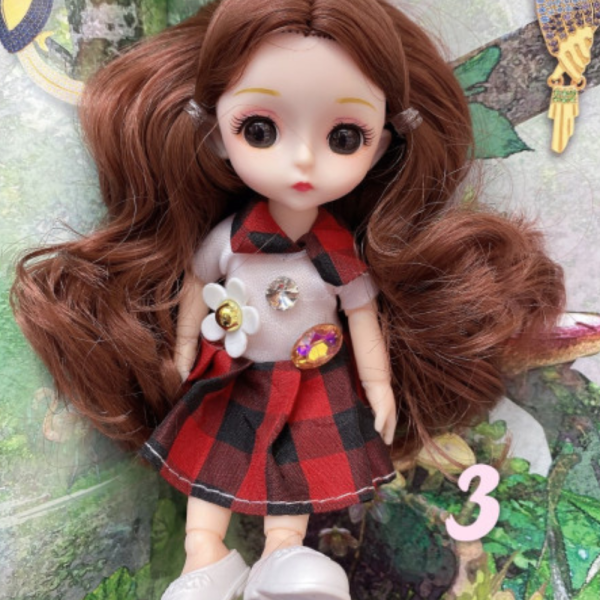 Мини кукла ключодържател подходящ и като аксесоар за раница или чанта - N73 - 3