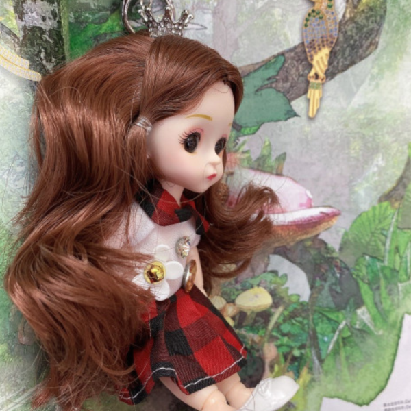 Мини кукла ключодържател подходящ и като аксесоар за раница или чанта - N73 - 3 5