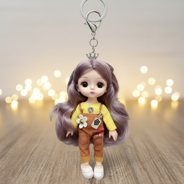 Ключодържател, аксесоар за раница или чанта във форма на мини кукла - N73 - 4