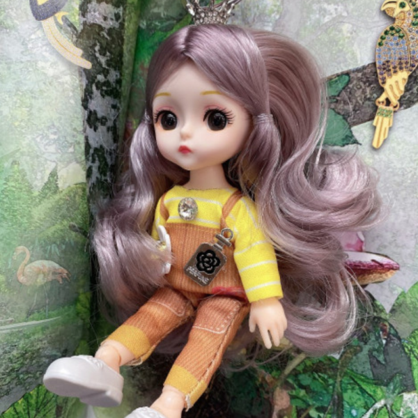 Ключодържател, аксесоар за раница или чанта във форма на мини кукла - N73 - 4