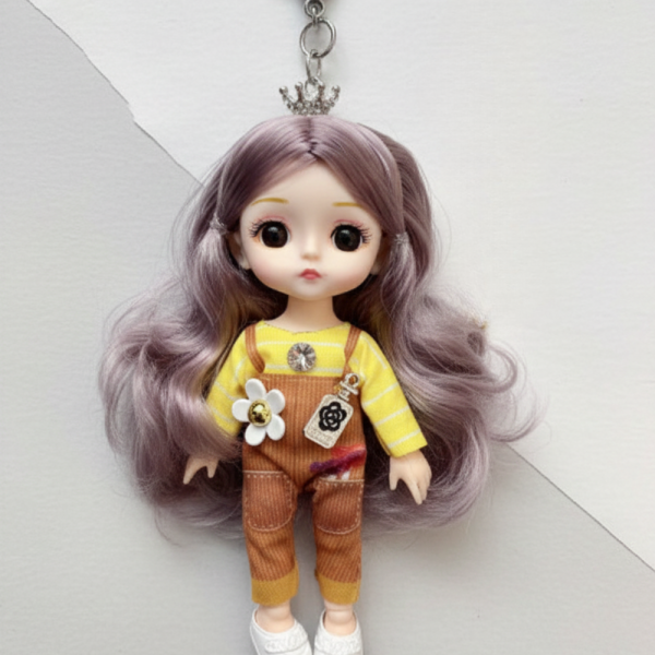 Ключодържател, аксесоар за раница или чанта във форма на мини кукла - N73 - 4 1