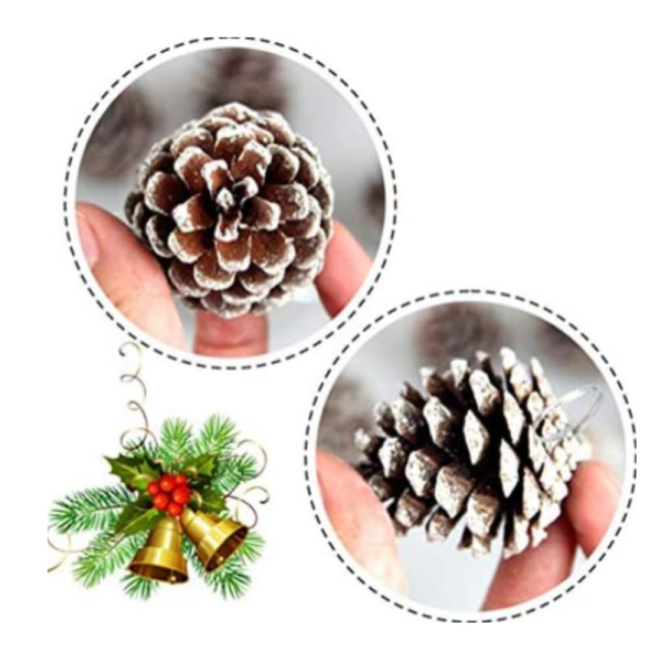 Комплект от 6 или 12 броя коледни шишарки 10