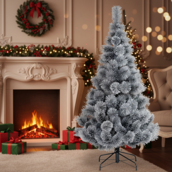 Изкуствено борче/елха със заскрежени иглички SD57 1