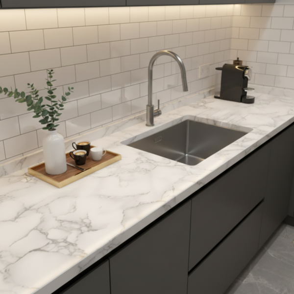 Мраморно самозалепващо фолио за обновяване на дома – водоустойчиво, здраво, практично