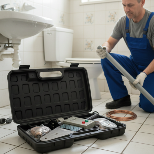 Професионална PPR лепачка 900W с 6 глави (20–63 мм) – Бърз и точен монтаж на водопроводни инсталации 1