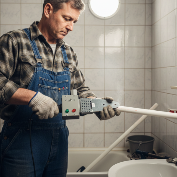 Професионална PPR лепачка 900W с 6 глави (20–63 мм) – Бърз и точен монтаж на водопроводни инсталации 5