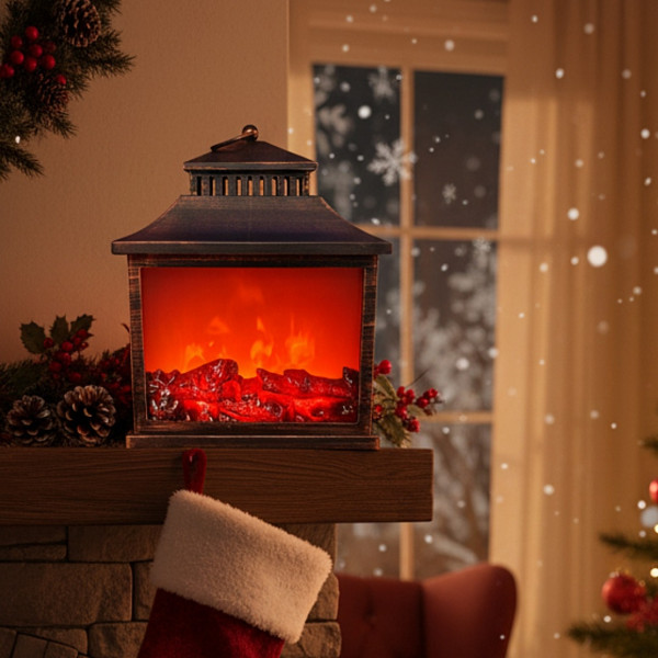 Декоративна камина с реалистичен горящ огън – уют и стил за вашия дом 1