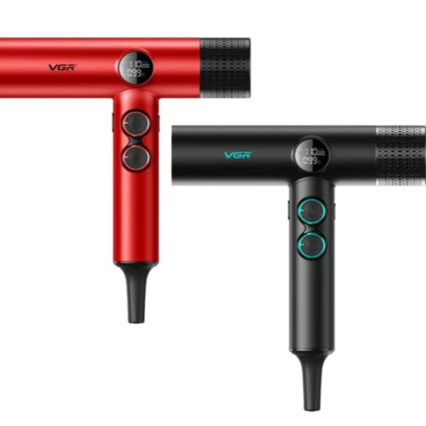 Професионален сешоар VGR с BLDC мотор 110 000 RPM – Йонна технология и дифузер