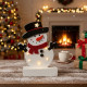 Светеща коледна украса във формата на снежен човек 25 см SD161 2