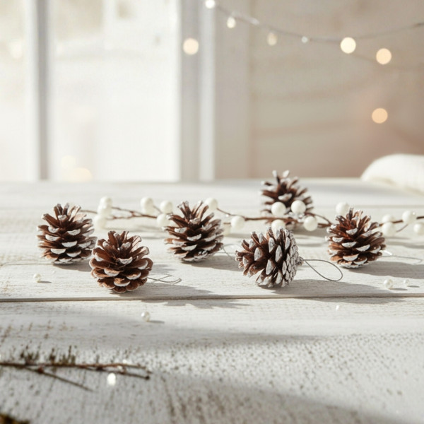 Комплект от 6 или 12 броя коледни шишарки