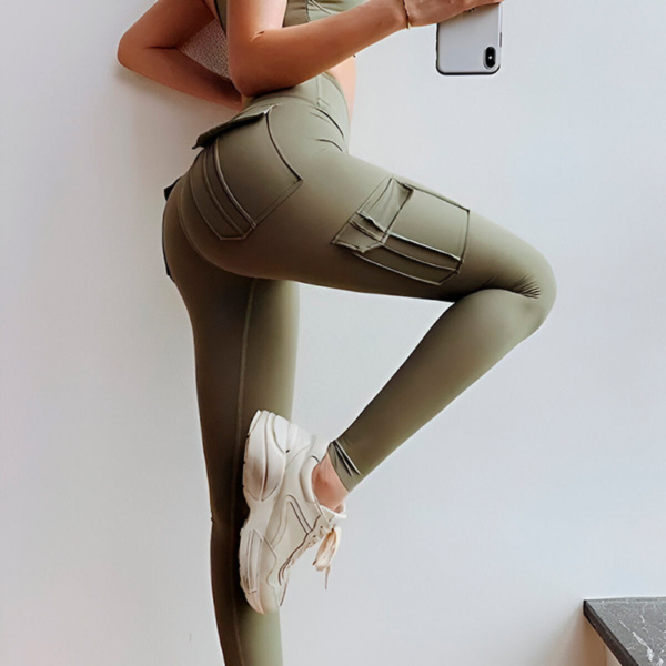 Оформящ дамски панталон с 4 джоба – Висока талия, стегната кройка и максимален комфорт 1