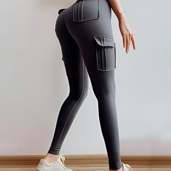 Оформящ дамски панталон с 4 джоба – Висока талия, стегната кройка и максимален комфорт 8