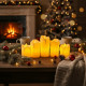 Комплект от бездимни, безпламъчни, работещи с батерии LED чаени свещи Diya за декорация - SD78 1