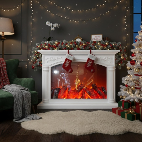 Декоративна коледна камина - уют и празнично настроение във всеки дом 3