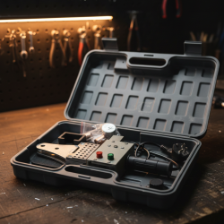 Професионална лепачка за PPR тръби 900W с регулируема температура (50–300°C) – Комплект с куфар