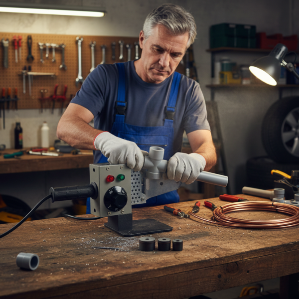 Професионална лепачка за PPR тръби 900W с регулируема температура (50–300°C) – Комплект с куфар 2