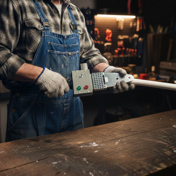 Професионална лепачка за PPR тръби 900W с регулируема температура (50–300°C) – Комплект с куфар