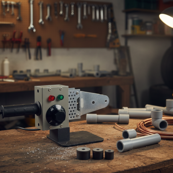 Професионална лепачка за PPR тръби 900W с регулируема температура (50–300°C) – Комплект с куфар