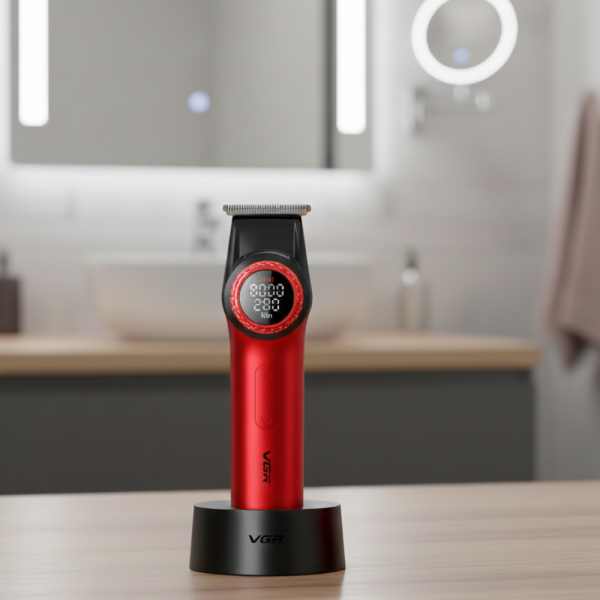 Професионален комплект 2в1 VGR – Машинка за подстригване + електрическа самобръсначка с Led дисплей 2