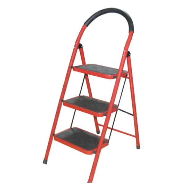 Лека сгъваема стълба – 3 Стъпала, до 150 кг, супер компактно прибиране