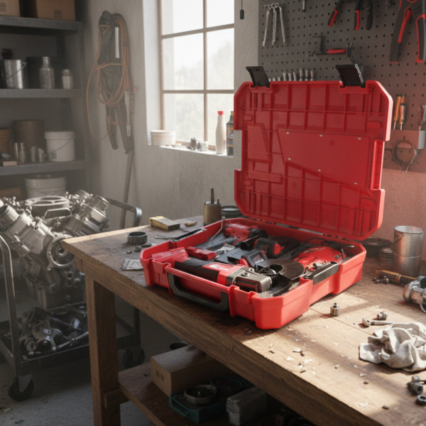 Комплект 2 в 1 KraftRoyal Red Mx Fuel 36V – ъглошлайф + гайковерт, 2x 8Ah батерии и удароустойчив куфар 3270 3