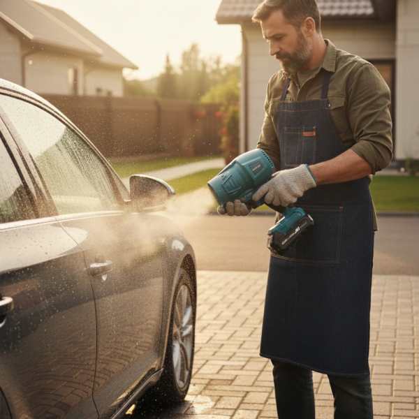 Акумулаторна турбо духалка 36V – Мощен въздушен пистолет с 2 батерии 8Ah и куфар 3169