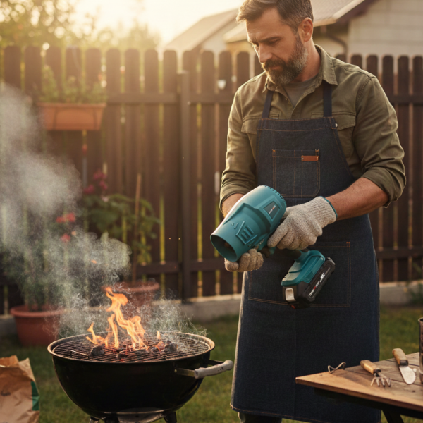 Акумулаторна турбо духалка 36V – Мощен въздушен пистолет с 2 батерии 8Ah и куфар 3169 3