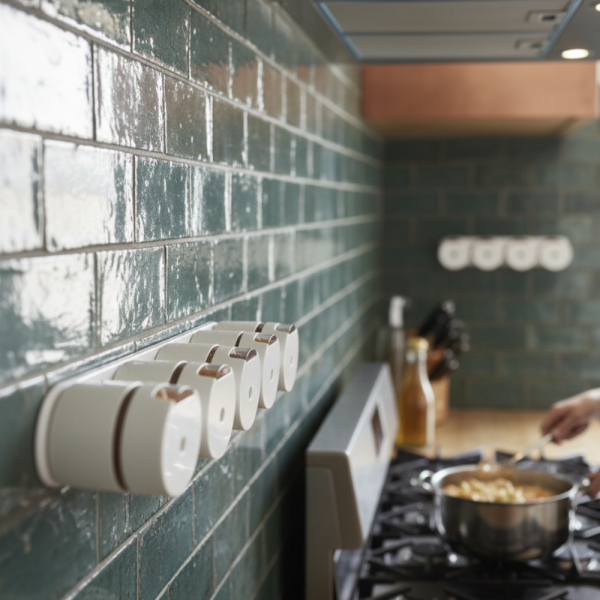 Магнитни стъклени буркани за подправки 6 броя – Стилен комплект за подредена кухня 2