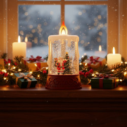 Коледна декоративна LED свещ – Безопасна, блестяща и идеална за одарък