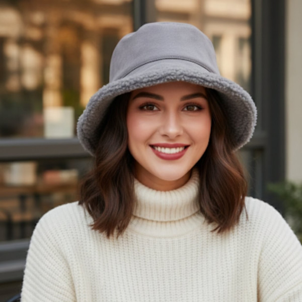 Зимна модна bucket шапка - Топлина, стил и комфорт всеки ден 4