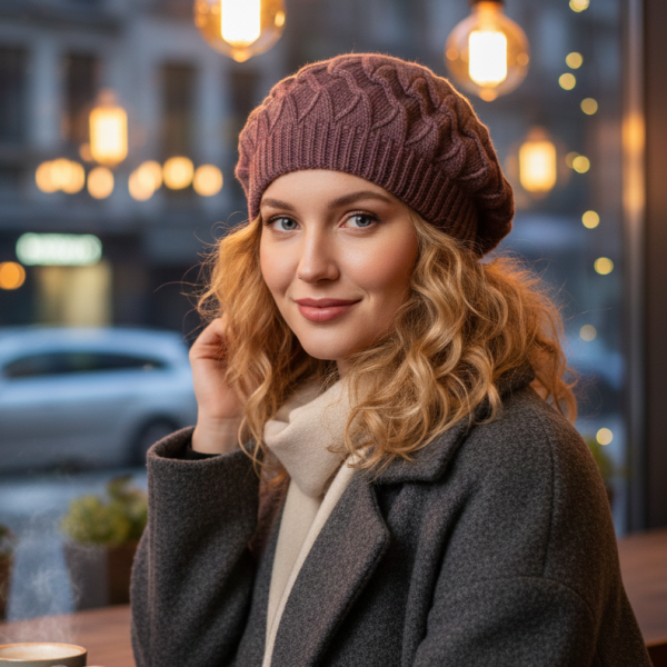 Модерен дамски барет за зимата – Удобство и френски стил 3