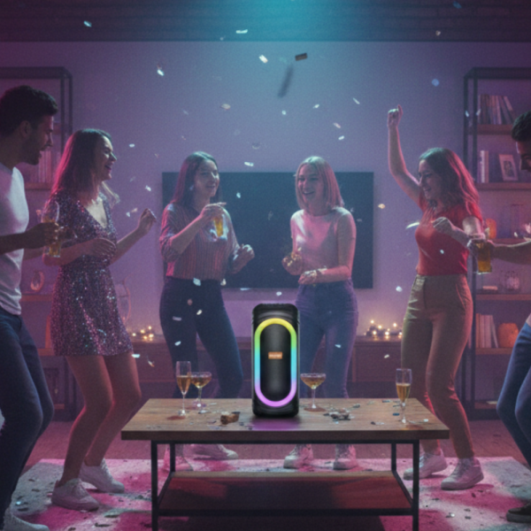 Тонколона с LED цветни светлини,WSJAR E-4201