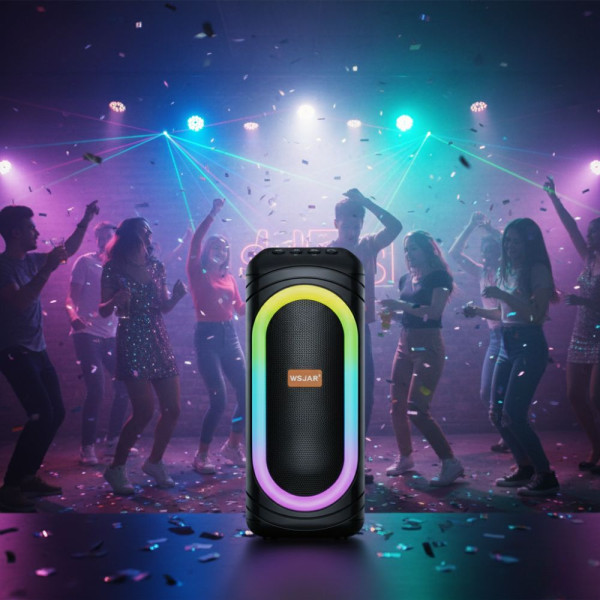 Тонколона с LED цветни светлини,WSJAR E-4201 1