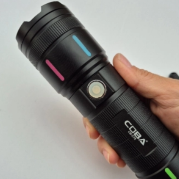 Мощен LED фенер COBA TG – 2000 м обхват, USB Type-C зареждане, Power Bank функция