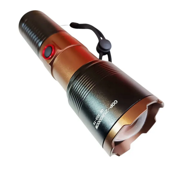 Мощен LED фенер COBA TG – 2000 м обхват, USB Type-C зареждане, Power Bank функция