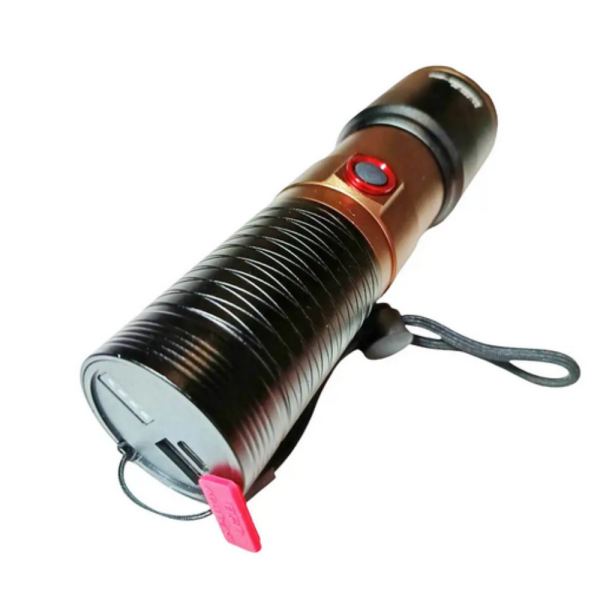 Мощен LED фенер COBA TG – 2000 м обхват, USB Type-C зареждане, Power Bank функция 5