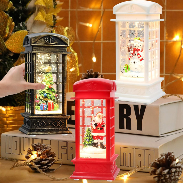 Коледна снежна лампа с LED светлина – празнична магия за уютен дом и топъл коледен дух 2