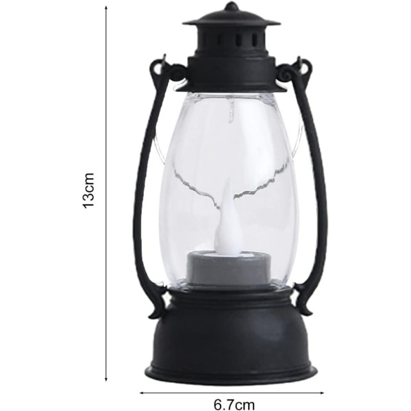 LED свещ-лампа ретро фенер – реалистична трепкаща светлина за уютен дом и празнична атмосфера 6