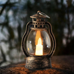 Мини ретро фенер – LED лампа-свещ с безопасна реалистична светлина