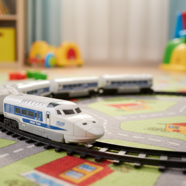 Влакче с релси, звуци и светлини – впечатляващ подарък за Коледа и празниците